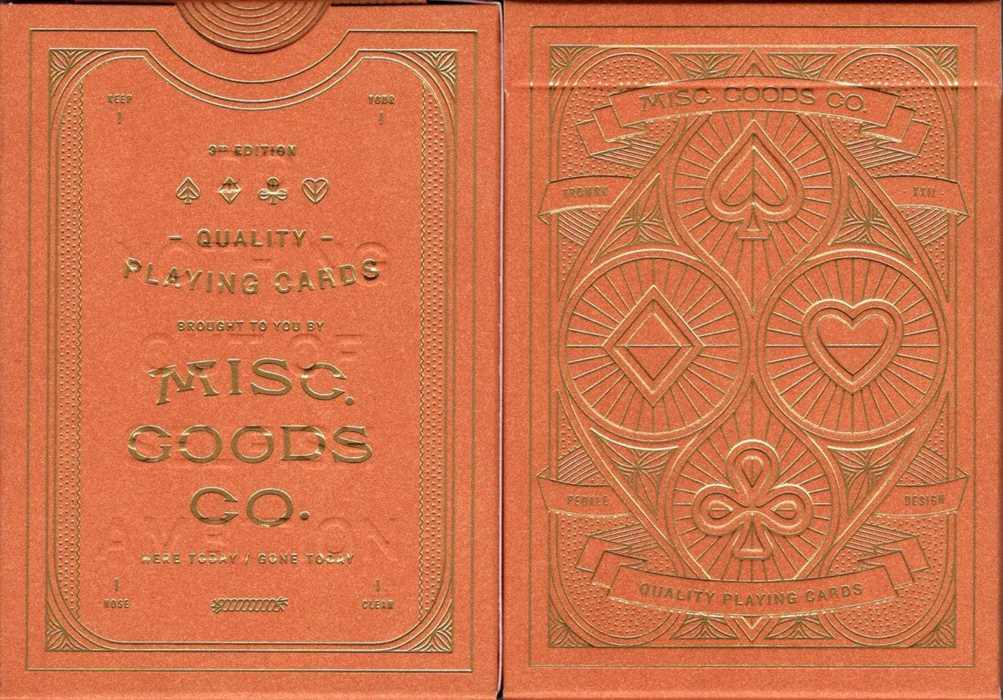 PlayingCardDecks.com-Misc Goods Co Sandstone Playing Cards USPCC