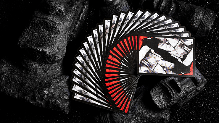 PlayingCardDecks.com-MOAI Red Playing Cards USPCC