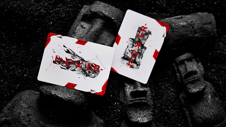 PlayingCardDecks.com-MOAI Red Playing Cards USPCC