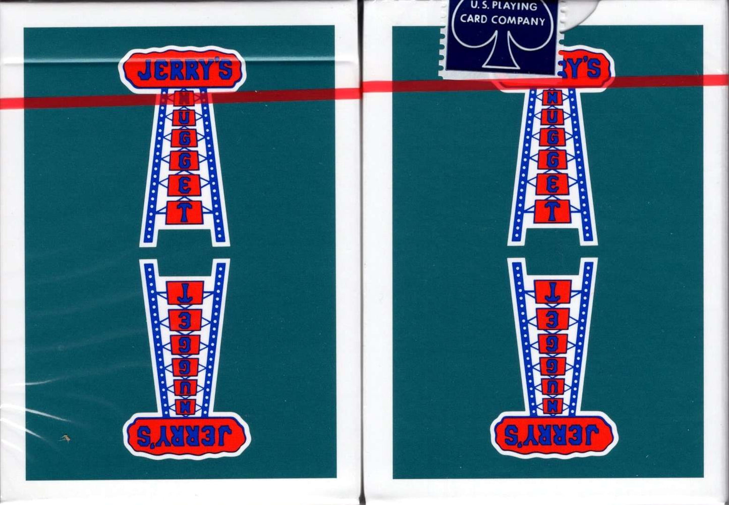 PlayingCardDecks.com-Modern Feel Jerry's Nugget Aqua Playing Cards USPCC