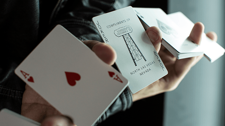 PlayingCardDecks.com-Modern Feel Jerry's Nugget Black Playing Cards USPCC
