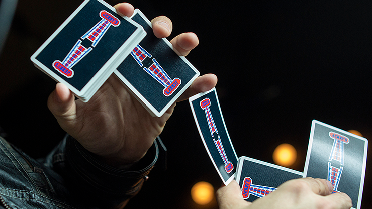 PlayingCardDecks.com-Modern Feel Jerry's Nugget Black Playing Cards USPCC