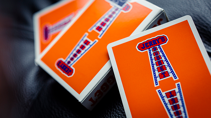 PlayingCardDecks.com-Modern Feel Jerry's Nugget Orange Playing Cards USPCC