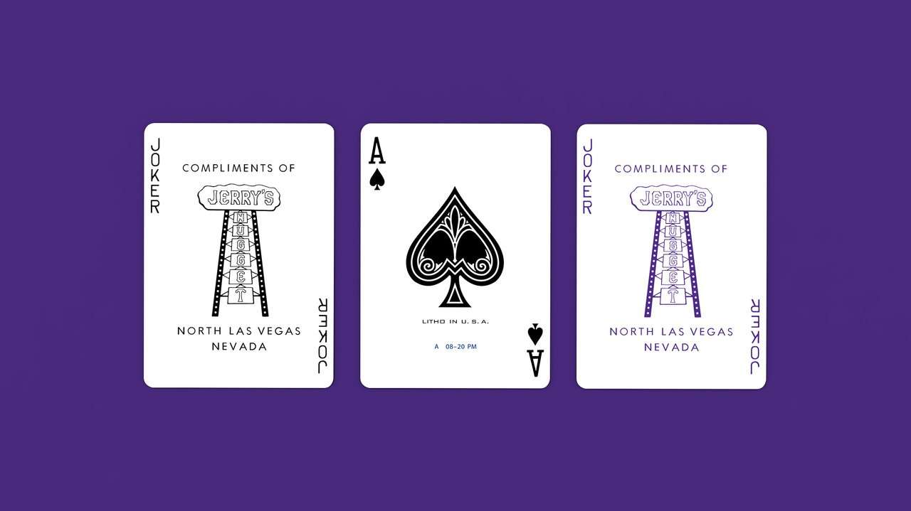 PlayingCardDecks.com-Modern Feel Jerry's Nugget Royal Purple Playing Cards USPCC