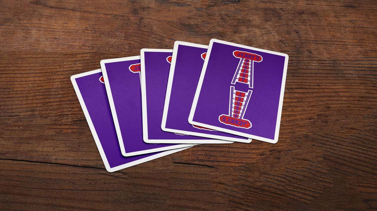 PlayingCardDecks.com-Modern Feel Jerry's Nugget Royal Purple Playing Cards USPCC