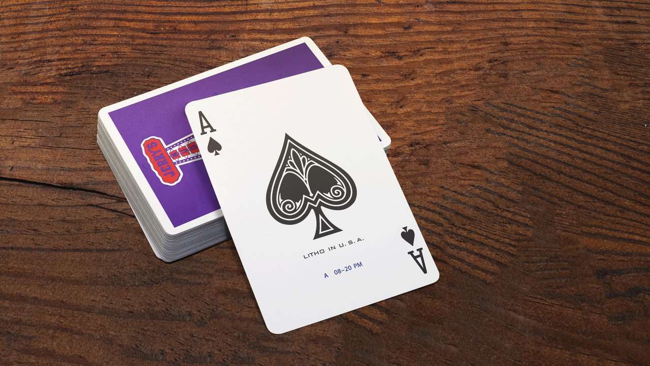 PlayingCardDecks.com-Modern Feel Jerry's Nugget Royal Purple Playing Cards USPCC
