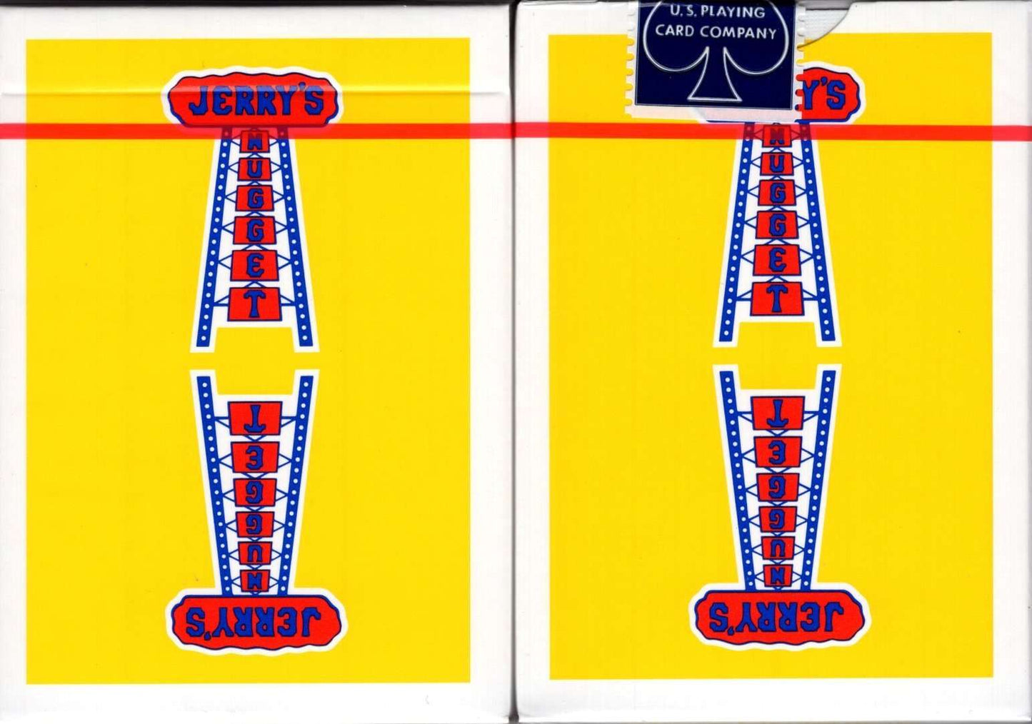 PlayingCardDecks.com-Modern Feel Jerry's Nugget Yellow Playing Cards USPCC