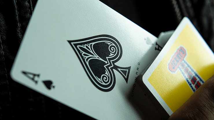 PlayingCardDecks.com-Modern Feel Jerry's Nugget Yellow Playing Cards USPCC