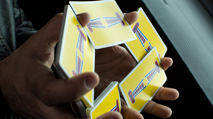 PlayingCardDecks.com-Modern Feel Jerry's Nugget Yellow Playing Cards USPCC