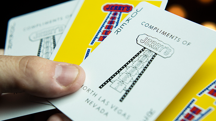 PlayingCardDecks.com-Modern Feel Jerry's Nugget Yellow Playing Cards USPCC