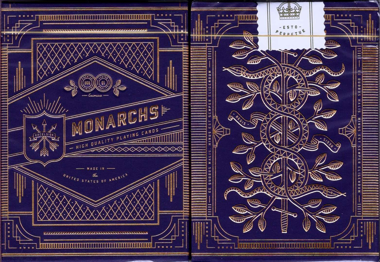 PlayingCardDecks.com-Monarch Royal Purple Playing Cards USPCC