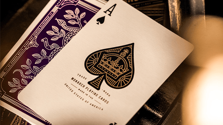 PlayingCardDecks.com-Monarch Royal Purple Playing Cards USPCC