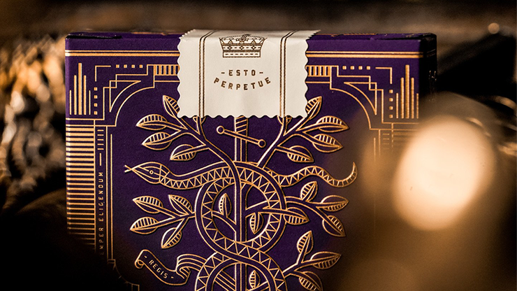 PlayingCardDecks.com-Monarch Royal Purple Playing Cards USPCC