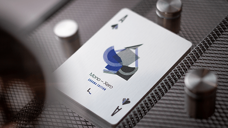 PlayingCardDecks.com-Mono - Xero Chroma Blue Playing Cards USPCC