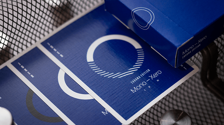 PlayingCardDecks.com-Mono - Xero Chroma Blue Playing Cards USPCC