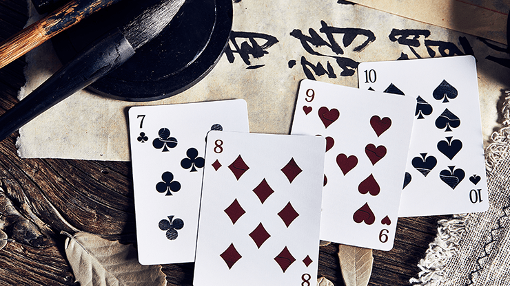 PlayingCardDecks.com-Mountain Wang Yue Black Playing Cards USPCC