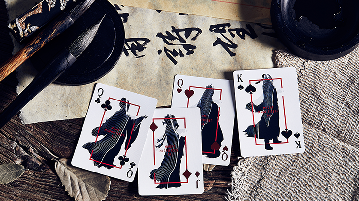 PlayingCardDecks.com-Mountain Wang Yue Black Playing Cards USPCC