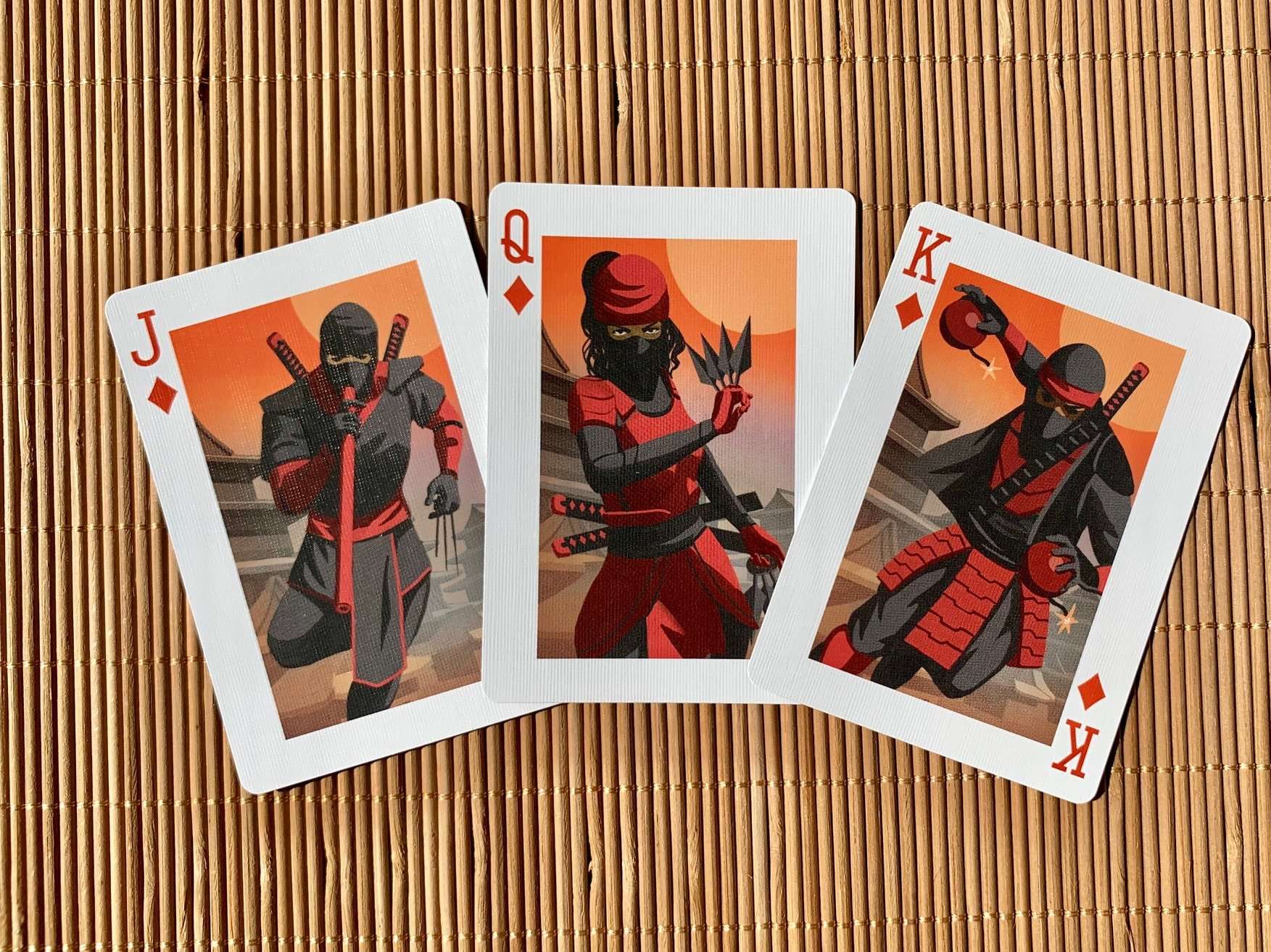 PlayingCardDecks.com-Ninja Gilded Bicycle Playing Cards