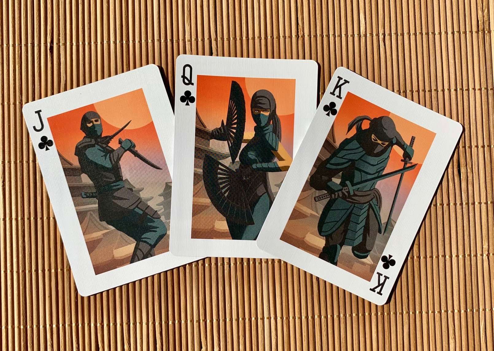 PlayingCardDecks.com-Ninja Gilded Bicycle Playing Cards