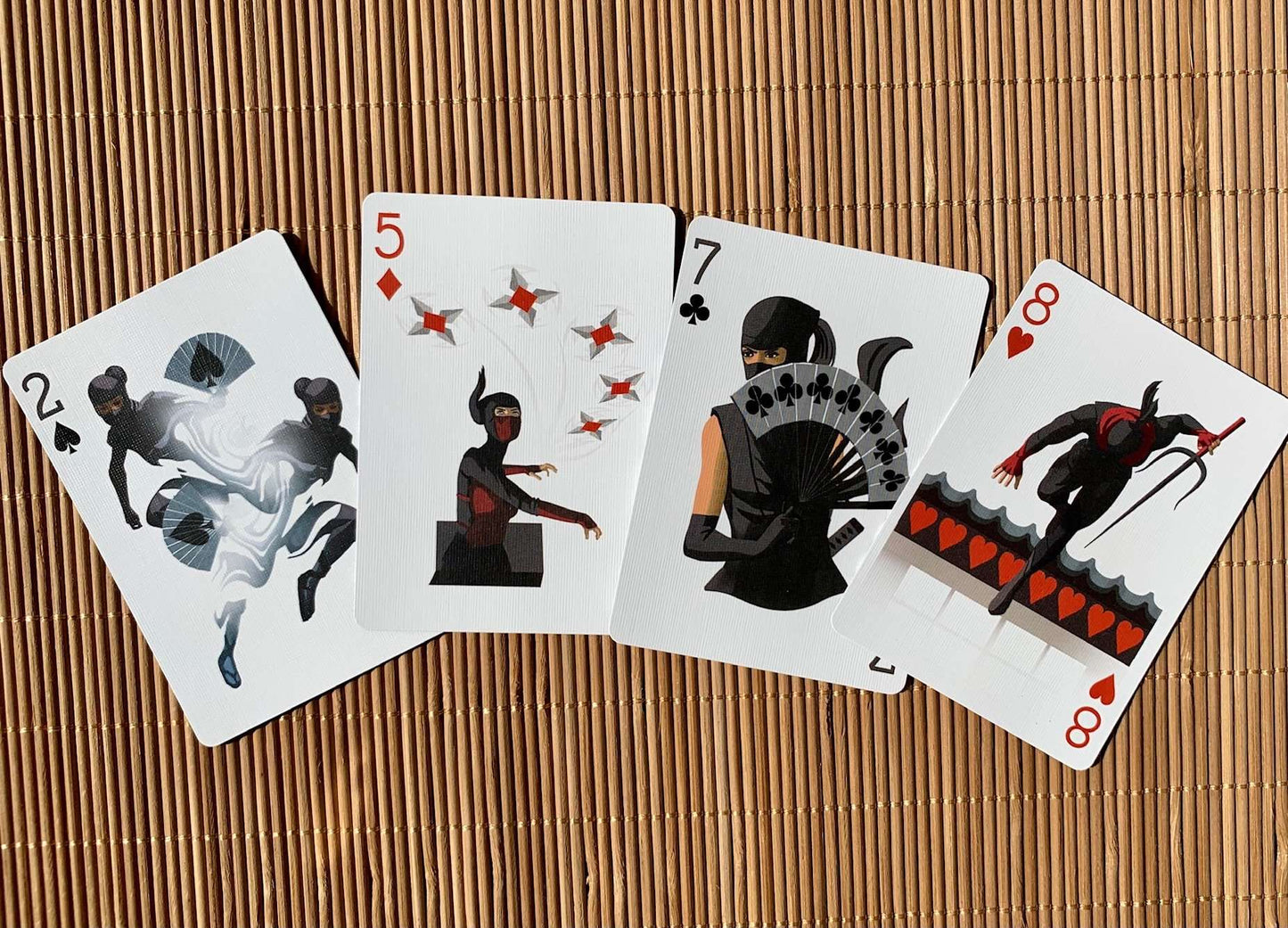 PlayingCardDecks.com-Ninja Gilded Bicycle Playing Cards