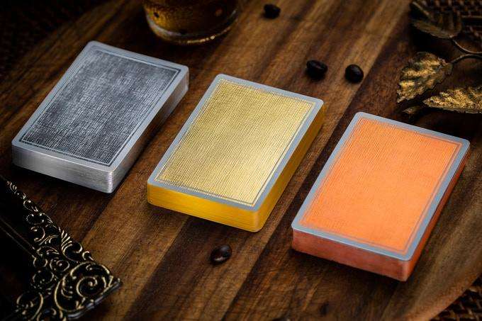 PlayingCardDecks.com-NOC Luxury Collection Gilded Playing Cards 3 Deck Set Cartamundi