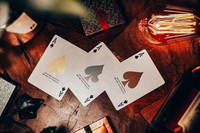 PlayingCardDecks.com-NOC Luxury Collection Gilded Playing Cards 3 Deck Set Cartamundi