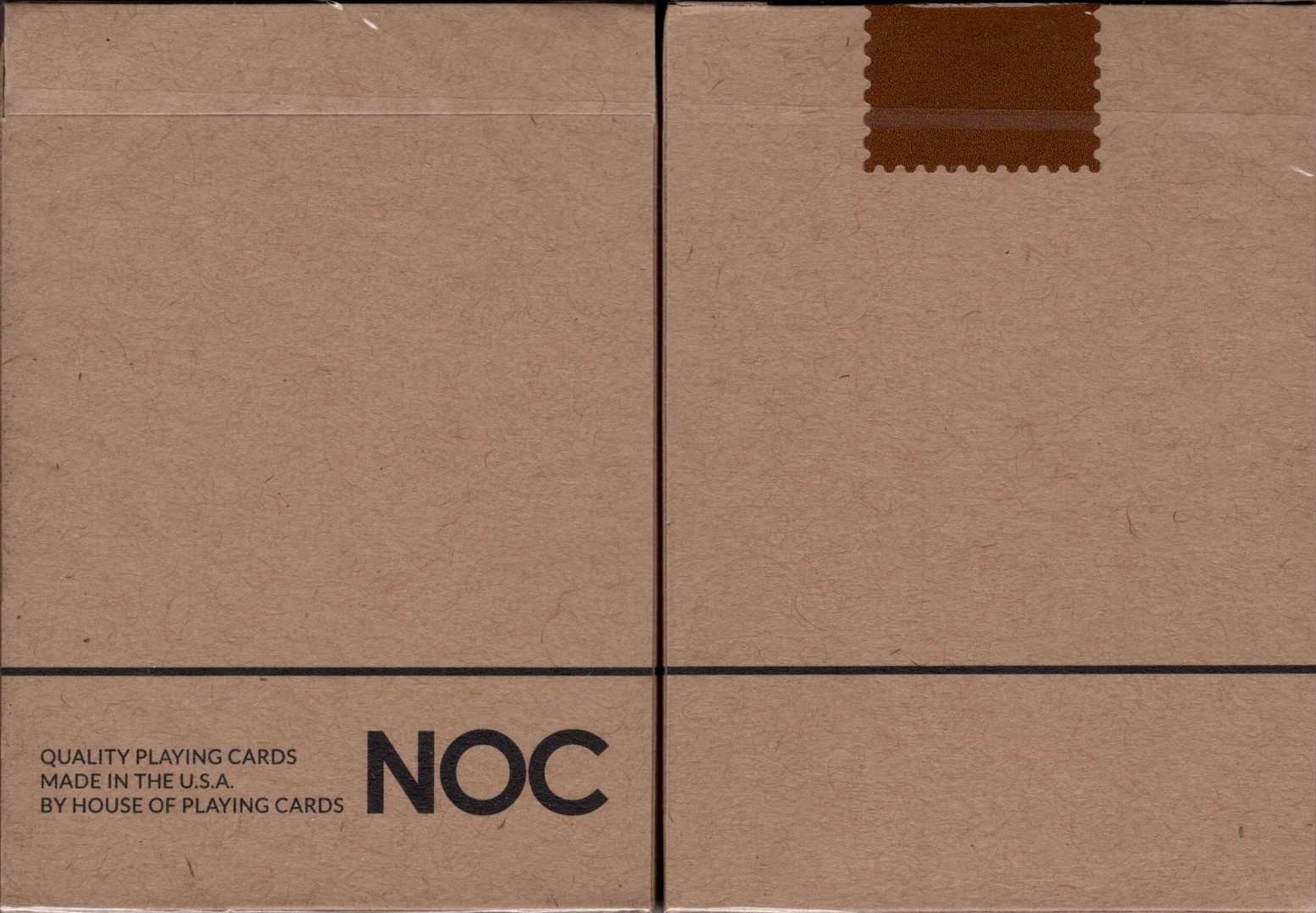PlayingCardDecks.com-NOC On Wood Brown Playing Cards USPCC