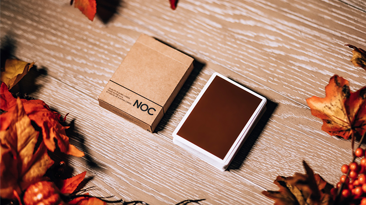 PlayingCardDecks.com-NOC On Wood Brown Playing Cards USPCC