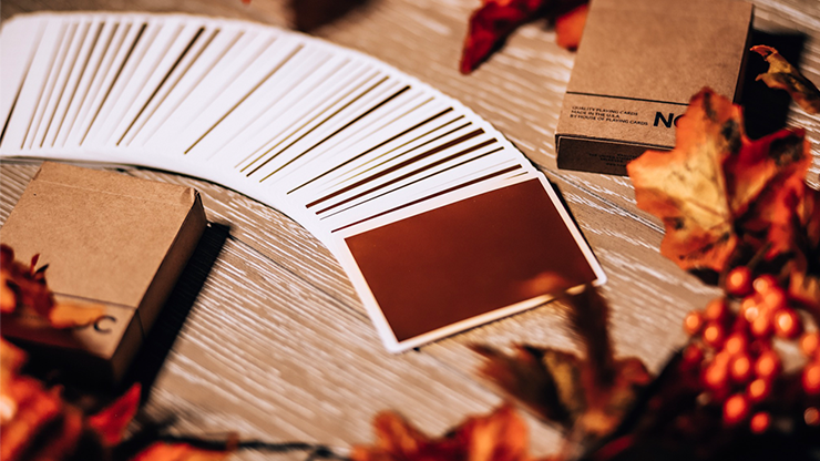 PlayingCardDecks.com-NOC On Wood Brown Playing Cards USPCC