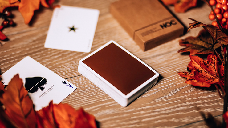 PlayingCardDecks.com-NOC On Wood Brown Playing Cards USPCC