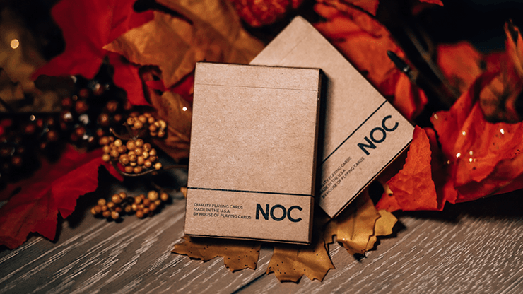 PlayingCardDecks.com-NOC On Wood Brown Playing Cards USPCC