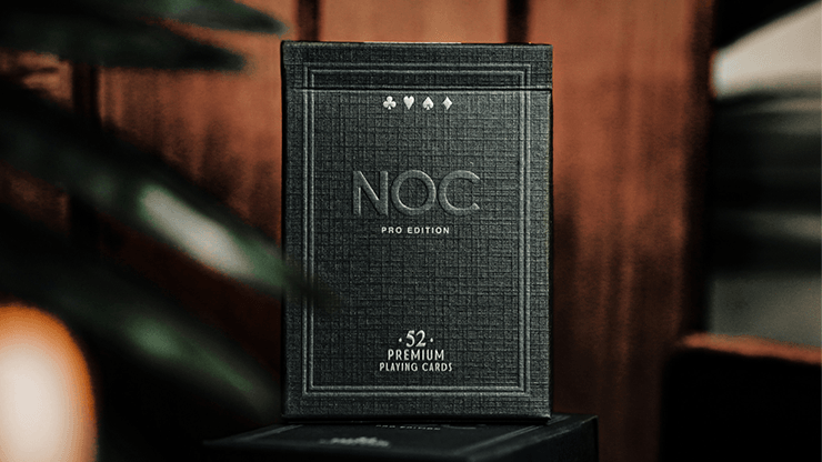PlayingCardDecks.com-NOC Pro Jet Black Marked Playing Cards USPCC