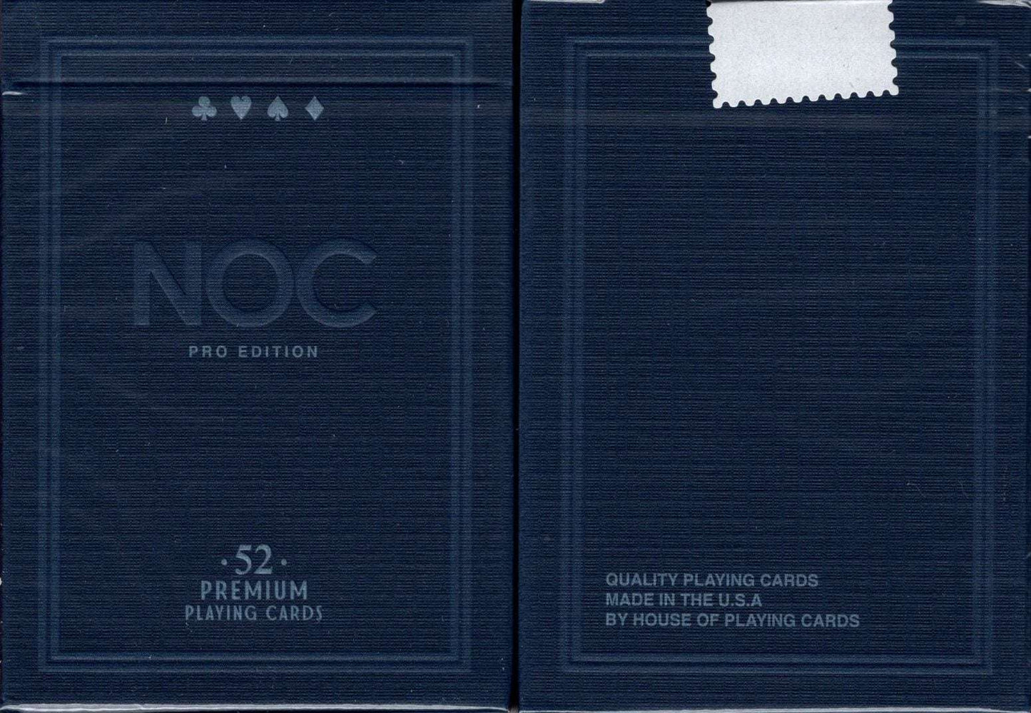 PlayingCardDecks.com-NOC Pro Navy Blue Marked Playing Cards USPCC