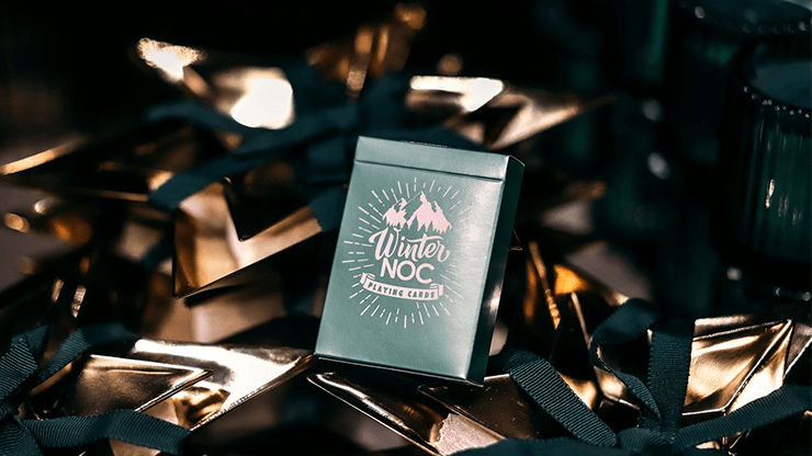 PlayingCardDecks.com-NOC Winter Survival Green Playing Cards USPCC