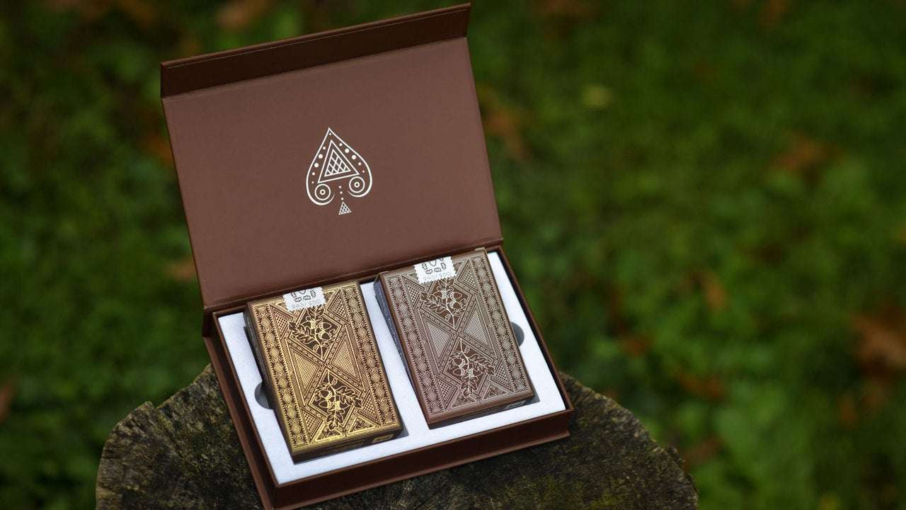 PlayingCardDecks.com-Oaknut Playing Cards Luxury 2 Deck Set