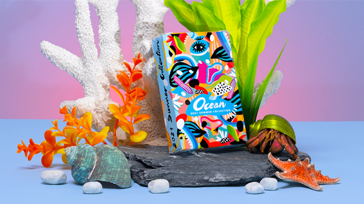 PlayingCardDecks.com-Ocean 2021 Summer Collection Gilded Playing Cards USPCC