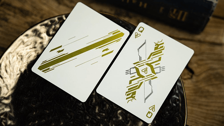PlayingCardDecks.com-Odyssey Genesys White Playing Cards TCC