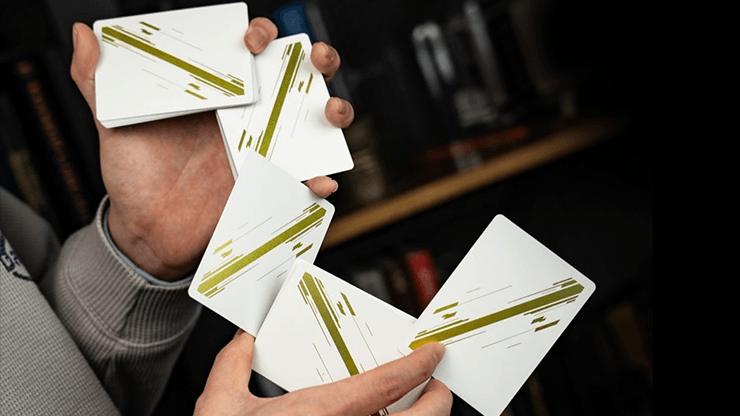 PlayingCardDecks.com-Odyssey Genesys White Playing Cards TCC