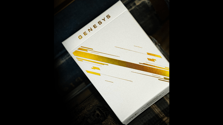 PlayingCardDecks.com-Odyssey Genesys White Playing Cards TCC