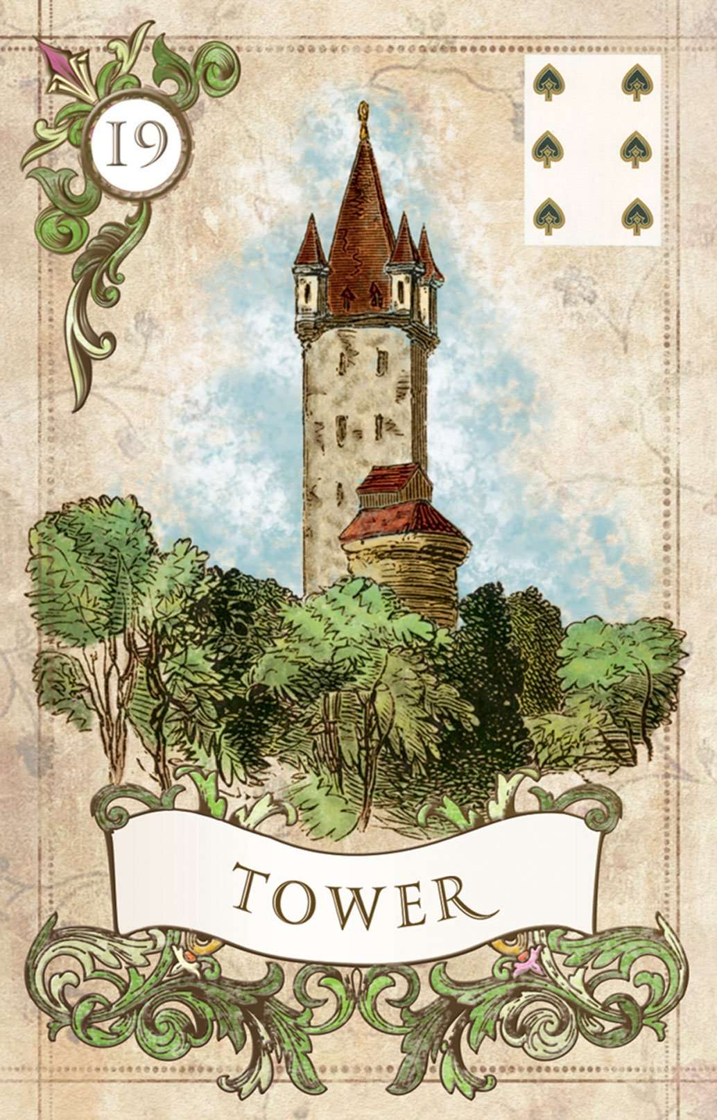 PlayingCardDecks.com-Old Style Lenormand Fortune Telling Cards USGS