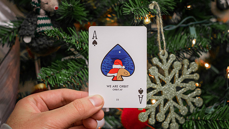 PlayingCardDecks.com-Orbit Christmas Playing Cards USPCC