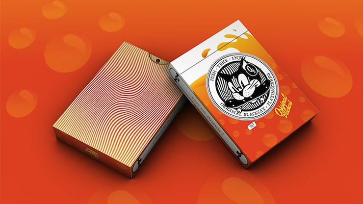 PlayingCardDecks.com-Original BlackCat Orange Milk Playing Cards Cartamundi