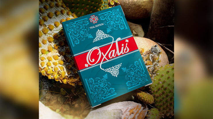 PlayingCardDecks.com-Oxalis Teal Playing Cards USPCC