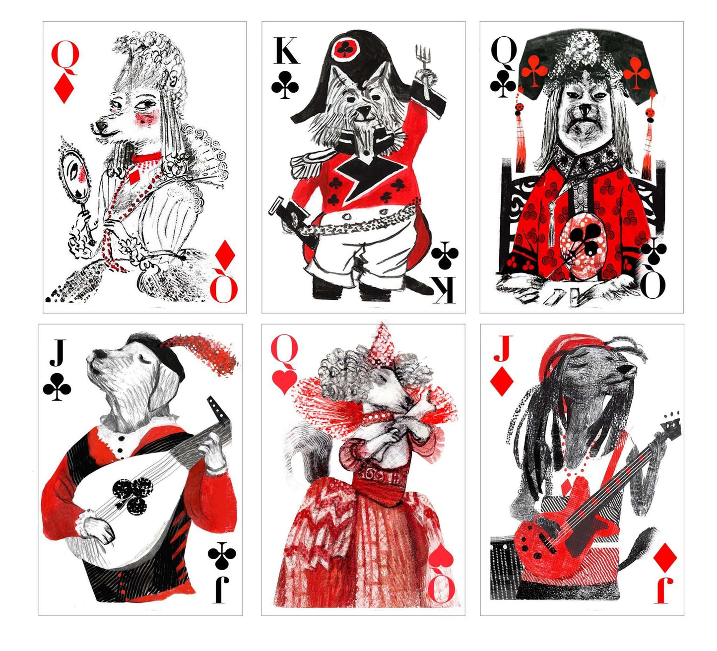 PlayingCardDecks.com-Pack of Dogs v2 Playing Cards USPCC