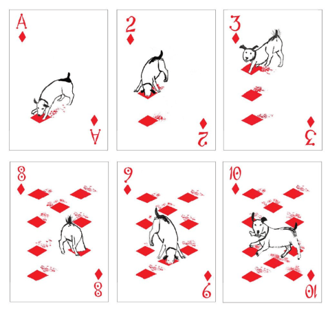 PlayingCardDecks.com-Pack of Dogs v2 Playing Cards USPCC