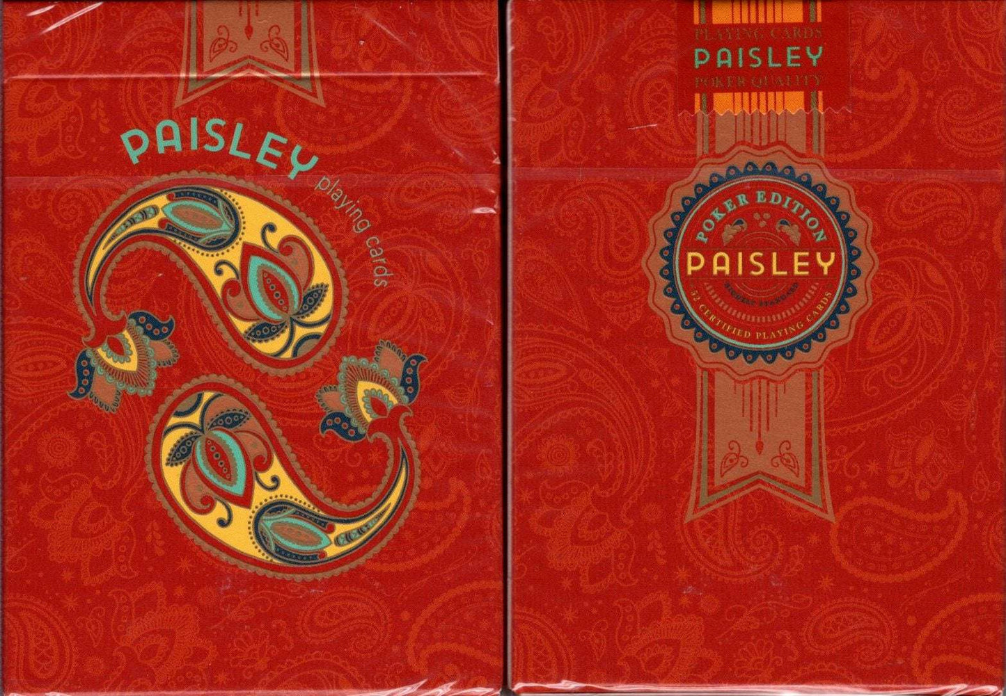 Paisley Poker Playing Cards Cartamundi