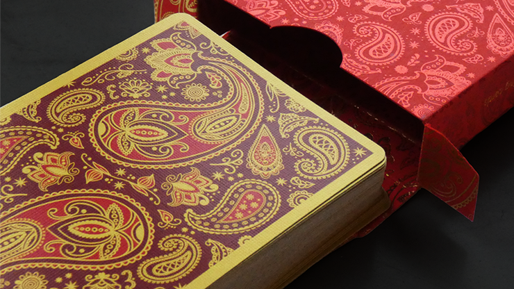 PlayingCardDecks.com-Paisley Royals Red Playing Cards USPCC
