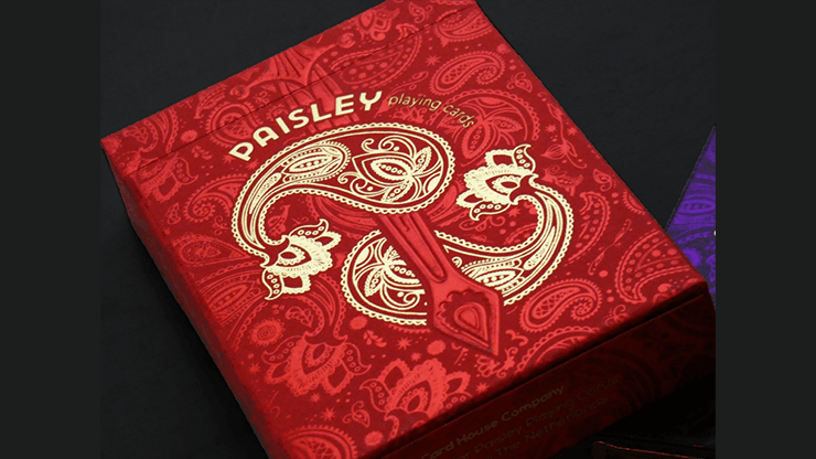 PlayingCardDecks.com-Paisley Royals Red Playing Cards USPCC