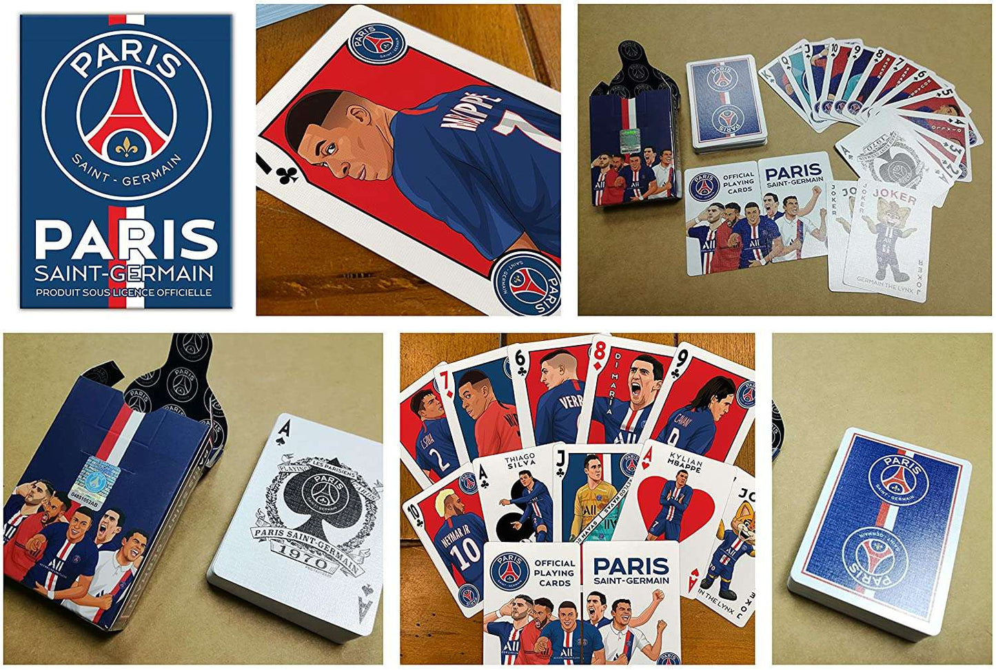 PlayingCardDecks.com-Paris Saint Germain Soccer Playing Cards