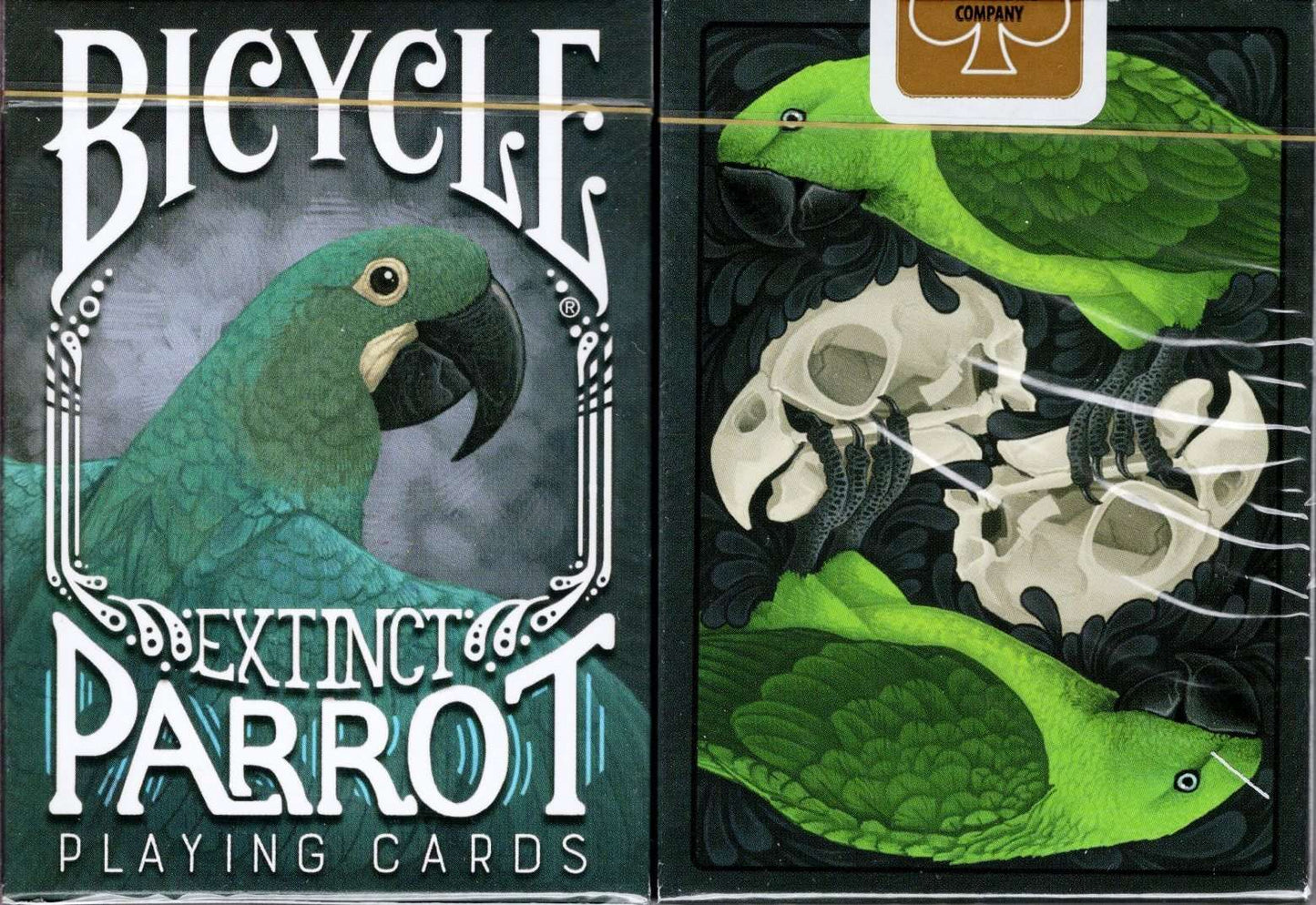 PlayingCardDecks.com-Parrot Extinct Gilded Bicycle Playing Cards
